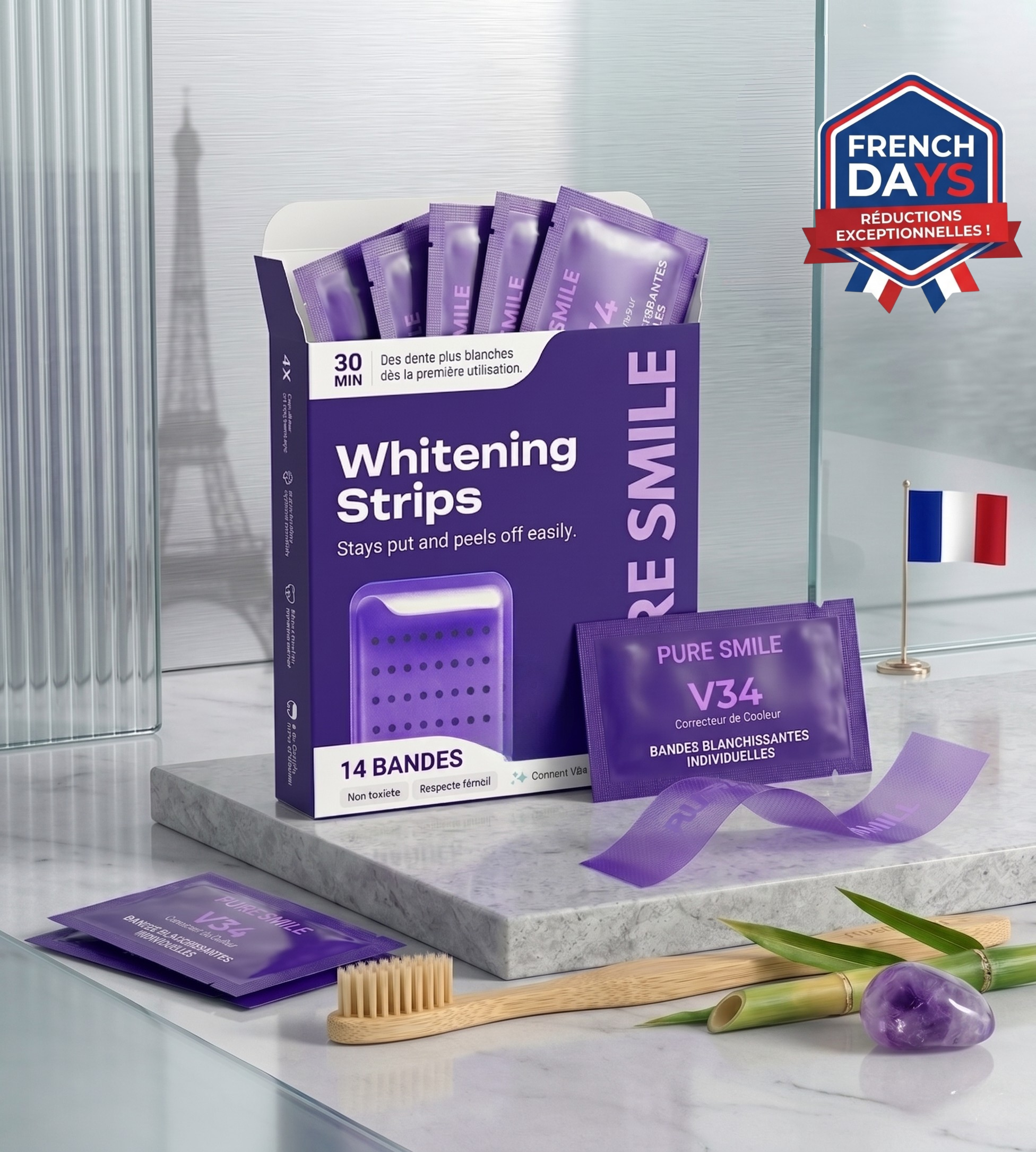 Bandes blanchissantes Pure Smile - Kit